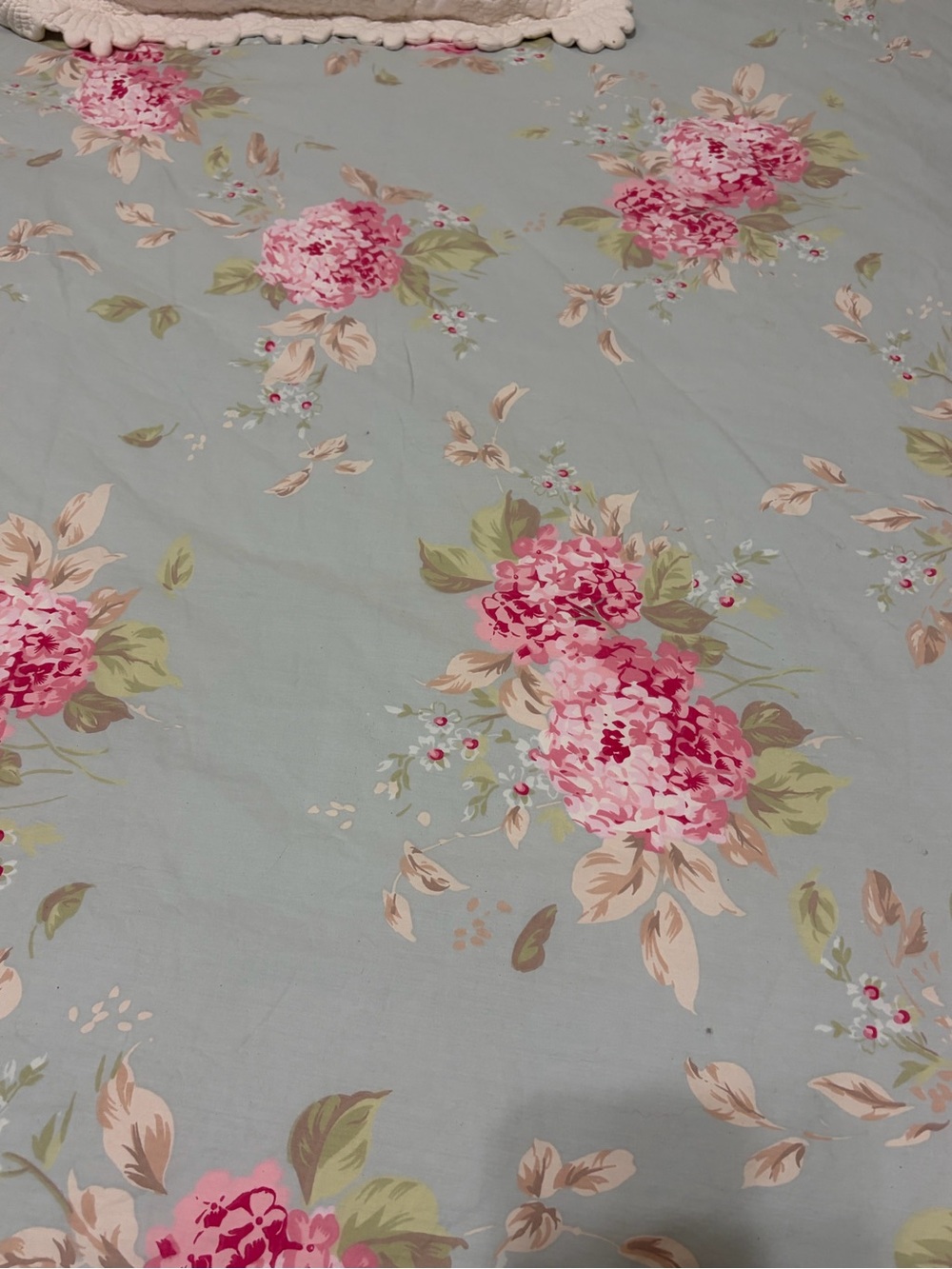 Shabby Chic Queen Floral Pastel Duvet Set - Light Blue and Pink- MAKE AN OFFER🩷 - Picture 2 of 4